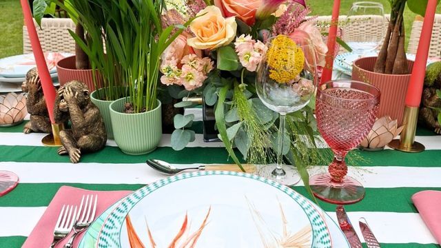 Glassware for fiji table